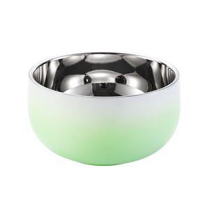 Tazón de acero inoxidable 304 con degradado de colores, aislante del calor y antiescaldaduras para uso doméstico en la cocina. - Product Image 5