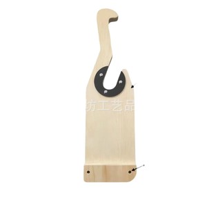 Solid Wood Barbell Rack <b>Weight</b> <b>Storage</b> Holder Non Slip Handle Durable Fitness Equipment - Product Image 5