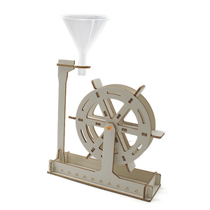 Kit scientifique de roue à eau en bois, jouet éducatif pour enfants, modèle à assembler manuellement, 7-9 ans, expérience d'apprentissage STEM - Product Image 3
