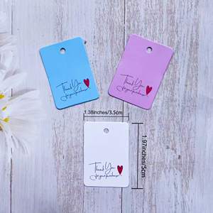 Etiqueta de Papel Ecológica <span class=keywords><strong>para</strong></span> <span class=keywords><strong>Ropa</strong></span>, Etiqueta de Cupón de Doble Cara Multicolor de 1.97*1.38 Pulgadas <span class=keywords><strong>para</strong></span> Tiendas, Venta al Por Mayor - Product Image 4