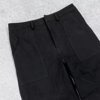 Jeans baggy streetwear personnalisés pour hommes, style Y2K gothique, broderie tête de mort, pantalon en denim noir à jambe large avec œillets métalliques, fabricant B2B