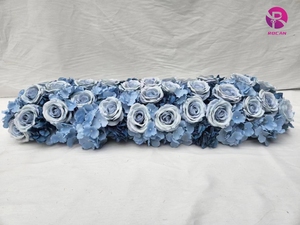 Rogan Wedding Flower artificiale Runner Wedding Wedding Wedding Flower Runner finti Flower Runner per la decorazione di eventi - Product Image 3