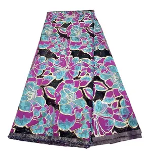 Tofine exclusive jacquard fabric high quality brocade design african lace for ladies