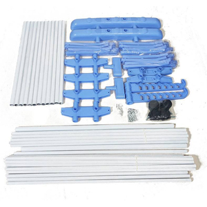 SANIPRO Tendedero <span class=keywords><strong>de</strong></span> <span class=keywords><strong>Ropa</strong></span> Barato, Doble Barra, Plegable, Telescópico, Tipo Ala, con Estantes para Zapatos - Product Image 6