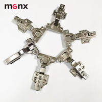 Herrajes para Muebles, Bisagras Hidráulicas Industriales Ocultas de Cierre Suave, 110 Grados, para Puertas de Gabinetes de Cocina, Bisagra 3D