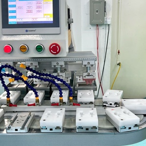 Máy in Tampon Tùy chỉnh không tiêu chuẩn máy in <span class=keywords><strong>Pad</strong></span> bốn màu bán tự động cho đồ chơi, nút in <span class=keywords><strong>Pad</strong></span> - Product Image 3