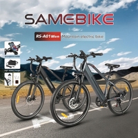 Bicicleta Eléctrica SAMEBIKE de 27.5 Pulgadas, 36V, 13AH, Batería de Litio, 7 Velocidades, Todoterreno, Urbana, OEM