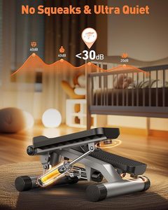 Máy tập bước Besster Stair <span class=keywords><strong>Stepper</strong></span> <span class=keywords><strong>Twist</strong></span>/<span class=keywords><strong>Mini</strong></span> <span class=keywords><strong>Stepper</strong></span> để tập thể dục tại nhà với dây kháng lực cho bài tập toàn thân - Product Image 4