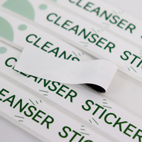 Feuilles d'autocollants transparents d'étiquette de bouteille de logo personnalisé en rouleaux d'autocollants d'étiquette d'emballage transparents étanches à l'huile