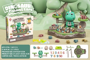 HUADA-Dinosaure <span class=keywords><strong>de</strong></span> dessin animé éducatif multifonctionnel intéressant, jouet à piles, jeux <span class=keywords><strong>de</strong></span> table <span class=keywords><strong>de</strong></span> <span class=keywords><strong>pêche</strong></span> avec échelle et <span class=keywords><strong>carte</strong></span>, <span class=keywords><strong>2023</strong></span> - Product Image 6