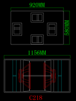 Subwoofer professionnel très populaire C218 double 18 pouces grande puissance avec haute qualité provenant de l'usine source