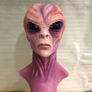 Máscara de Extraterrestre de Silicona Realista Personalizada de Alta Calidad, Máscara Facial Completa, Nueva para Disfraces de Halloween, Fiestas de Carnaval, para Cine - Product Image 1