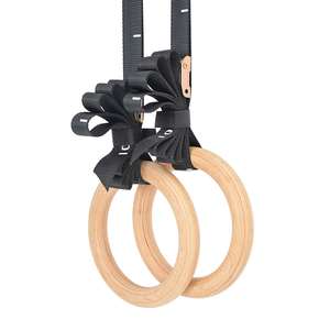 Fitness <strong>Training</strong> Wooden Gymnastic <strong>Rings</strong> Wood Gym <strong>Rings</strong> - Product Image 2