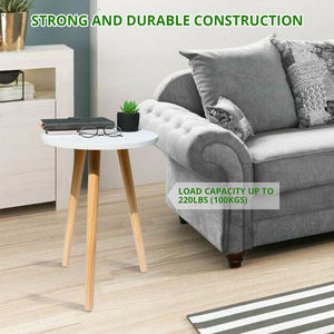 Thanh lịch màu trắng Vòng tre hiển thị Bàn cà phê hiện đại cho phòng khách đồ nội thất phòng ngủ - Product Image 4