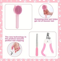 Ensemble d'outils de toilettage pour animaux de compagnie, brosse démêlante à picots longs et souples pour chiens et chats, vente en gros
