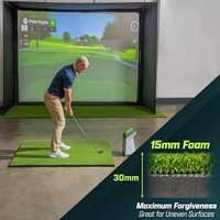 Tapis de putting de golf – Mousse et plastique ultra-résistants pour entraînement intérieur/extérieur – Supporte des milliers de coups – Compatible avec les simulateurs