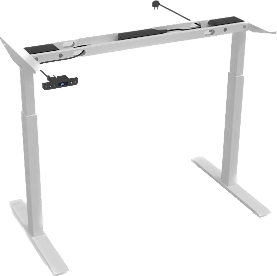 AR20 Electric Dual Motor White Frame Height Adjustable Sitting Stand Computer Office Home Us Lift Table