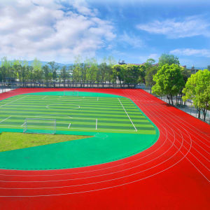 INOLP personnalisable 13mm Sandwich caoutchouc piste d'athlétisme système de piste de course piste de course semi-préfabriquée pour la course à pied - Product Image 1