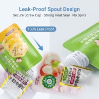 Emballages personnalisés, sachets en plastique avec bec verseur pour boissons, recharge de jus de fruits liquides