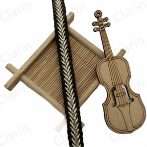 ริบบิ้นถักลายก้างปลา 3 มิติ สีทองเงิน กว้าง <span class=keywords><strong>1</strong></span>.2 ซม. ประดับด้วยคริสตัลรูปแมงป่อง  ทำจากโพลีเอสเตอร์ 100% สำหรับตกแต่งกระเป๋าและเสื้อผ้า - Product Image 6