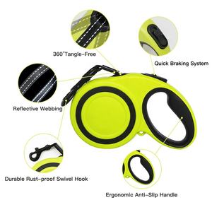 Imilive-Correa retráctil automática de 5m para perros, nailon duradero para caminar, reflectante, fácil de usar, con plástico sólido para mascotas - Product Image 5