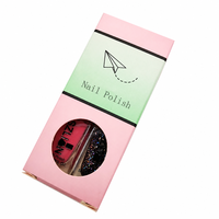 Boîte à vernis à ongles en carton écologique, pliable, pour cosmétiques, parfums, produits de soin de la peau, emballage d'huile à ongles
