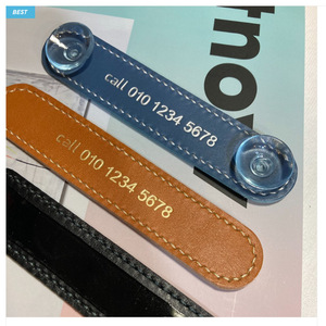 Nouveau panneau de stationnement temporaire créatif en cuir PU avec numéro de téléphone de voiture - Promotion spéciale sur les cadeaux automobiles - Product Image 2