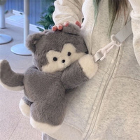Personnalisé mignon dessin animé ours en peluche cartable maternelle sac à dos décontracté animal