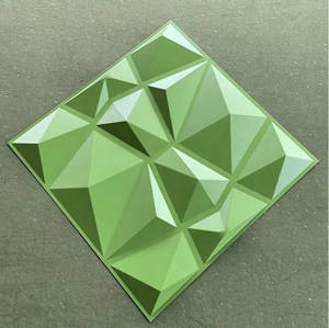 Valla 3D Panel De Pared De Pvc Revestimiento De Pared Negro Mate Para <span class=keywords><strong>La</strong></span> Decoracion Del Hogar - Product Image 1