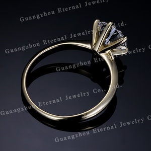 手作りダイヤモンドジュエリー IGI鑑定書付き 1ct 2ct 3ct ラウンドストーン VVSラボグロウンダイヤモンド S925シルバー 10K 14K 18Kゴールド 結婚指輪 - Product Image 5