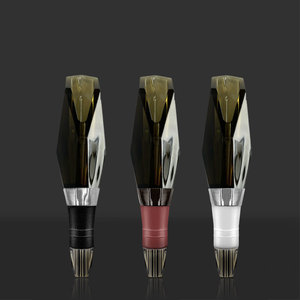 2023 Hot Bán Kim Cương Loại Nhanh Chóng Đổ <span class=keywords><strong>Decanter</strong></span> Rượu Vang <span class=keywords><strong>Decanter</strong></span> Màu Đỏ Cho Nhà Ngoài Trời Thủy Tinh Cổ Điển Đảng Trong Suốt - Product Image 5