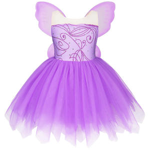 Noël Cosplay fantaisie fête filles princesse inspiré fée clochette robe Halloween fée papillon grenouille <span class=keywords><strong>Tiana</strong></span> Costumes - Product Image 3