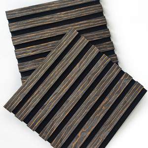 Decorazione murale Akupanel 3D design interno pannello acustico in legno fonoisolamento pannelli acustici - Product Image 1