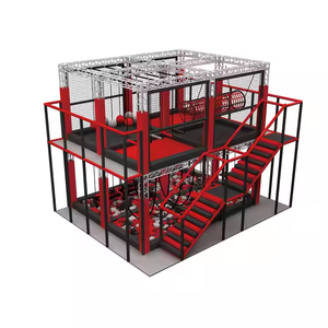 Tùy chỉnh trong nhà NINJA CHIẾN BINH trở ngại tất nhiên sân chơi Thiết bị cho trẻ em và người lớn giàn Cấu trúc thiết kế trên bán - Product Image 3