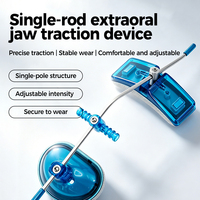 Appareil d'orthodontie pour traction maxillaire, structure à poteau unique, hauteur réglable, distance ajustable, maintien sécurisé, coussin en silicone, pour enfants