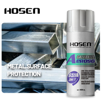 Peinture en aérosol HOSEN de qualité supérieure, argent brillant, argent-zinc, galvanisation pour métal avec 65% de zinc