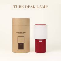 Lampe de chevet LED à batterie, à intensité variable en un seul bouton, avec deux tons chauds, abat-jour givré, base en métal, écologique