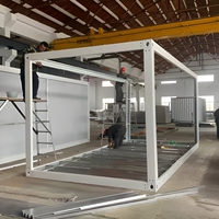 Structure de maison conteneur modulaire démontable en acier galvanisé à chaud, anti-rouille, design moderne pour hôtels et villas