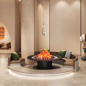 Chimenea Eléctrica de Lujo con Marco Decorativo LED, Chimenea Decorativa de Pared, Decoración para el Hogar, Artículo de Decoración para Sala de Estar - Product Image 2