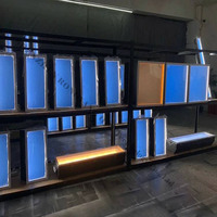 Panneau lumineux LED carré 60x60cm, luminaire, lucarne artificielle, fenêtre de bureau, hôtel, hall, hôpital, lumière du soleil virtuel