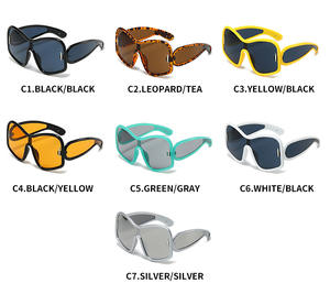 Occhiali da sole Oversize di nuova moda Uv400 grandi occhiali da sole Freams quadrati grandi di alta qualità - Product Image 3