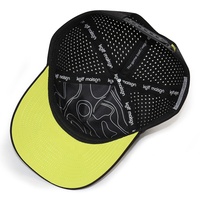 HS41 Gorra de Béisbol Personalizada al por Mayor de 5 Paneles, de Alta Calidad, con Orificios Cortados con Láser, Logotipo de Goma PVC de Alto Rendimiento
