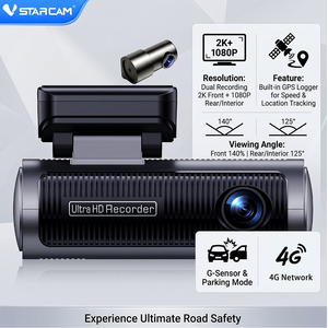 กล้องติด<span class=keywords><strong>รถ</strong></span>ยนต์ Vstarcam M8 4G บันทึกภาพหน้า 2K หลัง 1080P พร้อม GPS Tracker ตรวจจับมนุษย์ โหมดเฝ้าระวังขณะจอดรถ บันทึกแบบวนซ้ำ - Product Image 1