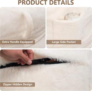 2in1 बहुक्रियाशील आधुनिक नरम विशाल कपास फोल्डेबल एकल तागामी गद्दे संपीड़न मोटी गर्म बीन बैग भराव के साथ - Product Image 5