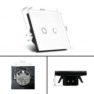 Interrupteur de rideau électrique mural tactile pour système de maison intelligente et gradateur de contrôle à domicile Wifi Alexa et google - Product Image 2