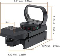 Lunette de visée holographique HD101 Red Dot Sight Reflex 4 avec 4 réticules optiques
