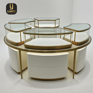 Trường hợp hiển thị trang sức thủy tinh chuyên nghiệp-Đảo & loại đứng-Tùy chỉnh một mặt hàng và giải pháp thiết kế cửa hàng đầy đủ - Product Image 1