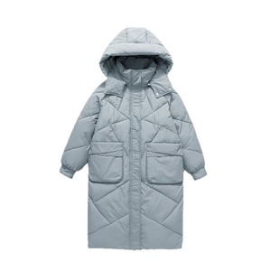 Manteaux bouffants d'hiver de style coréen japonais pour femmes Manteau en duvet rembourré à capuche avec ceinture fine Veste en duvet d'oie pour femmes du <span class=keywords><strong>Canada</strong></span> - Product Image 5