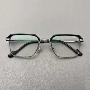 <span class=keywords><strong>Lunettes</strong></span> de lecture rétro pour hommes tendance avec correction de la <span class=keywords><strong>presbytie</strong></span> de 100 à 400 degrés, monture en métal doré, anti-lumière bleue, monture plate - Product Image 3