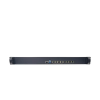 Hardware de puerta de enlace de red en rack de 1U, 8 puertos Gigabit RJ45, 4 SFP, fuente de alimentación dual para aplicaciones de enrutador VPN de firewall empresarial
